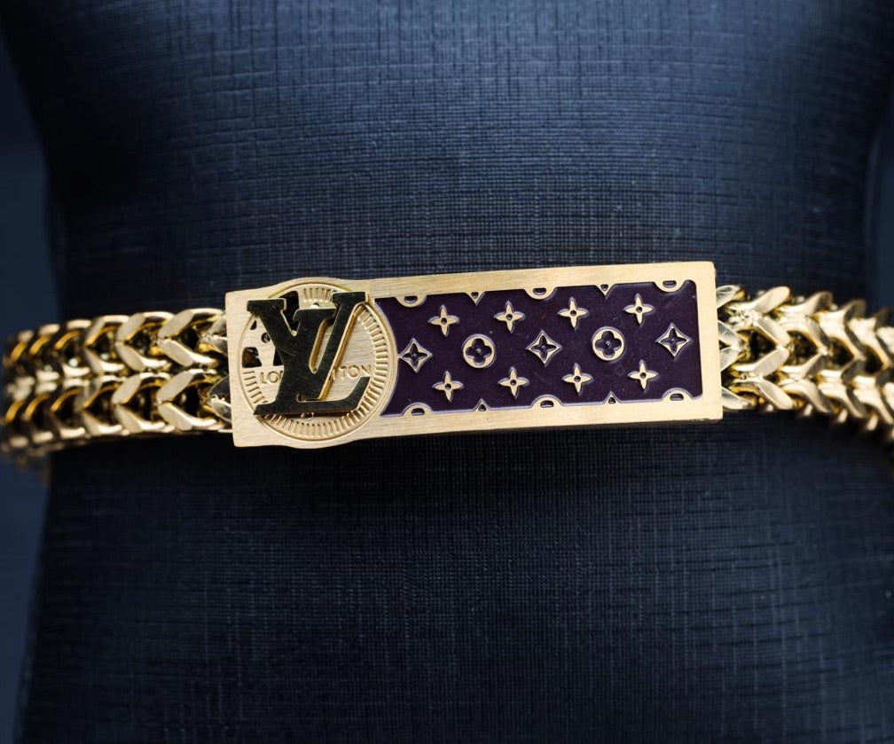 Bracelete Louis Vuitton Dourado | Masculino