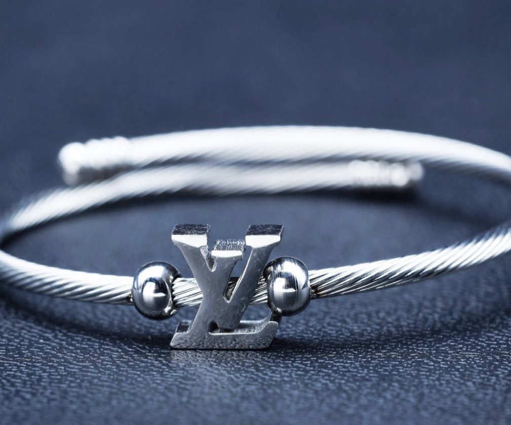 Bracelete Louis Vuitton Prata Refinado| Feminino