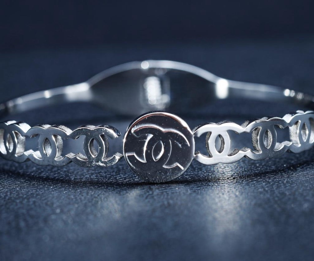 Bracelete Chanel Prata Premium | Feminino