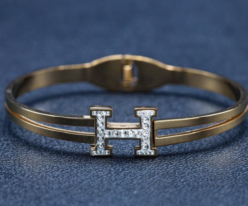 Bracelete Hermès Dourado Premium | Feminino
