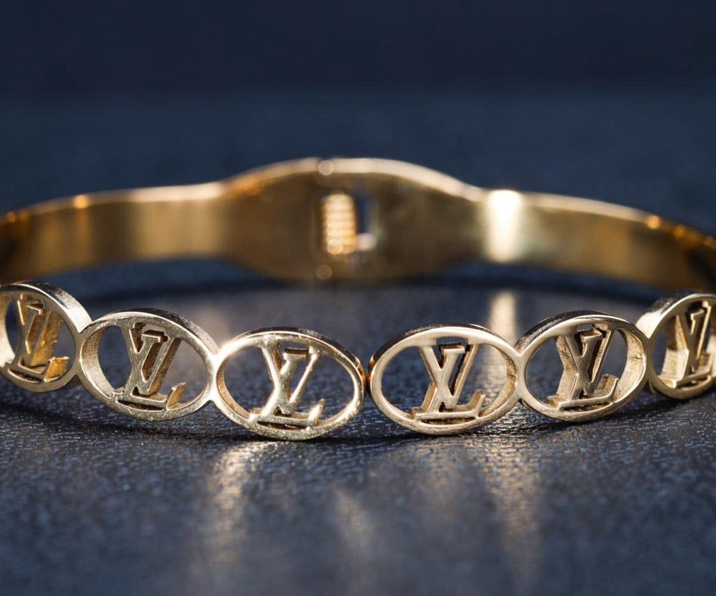 Bracelete Louis Vuitton Dourado LIM| Feminino