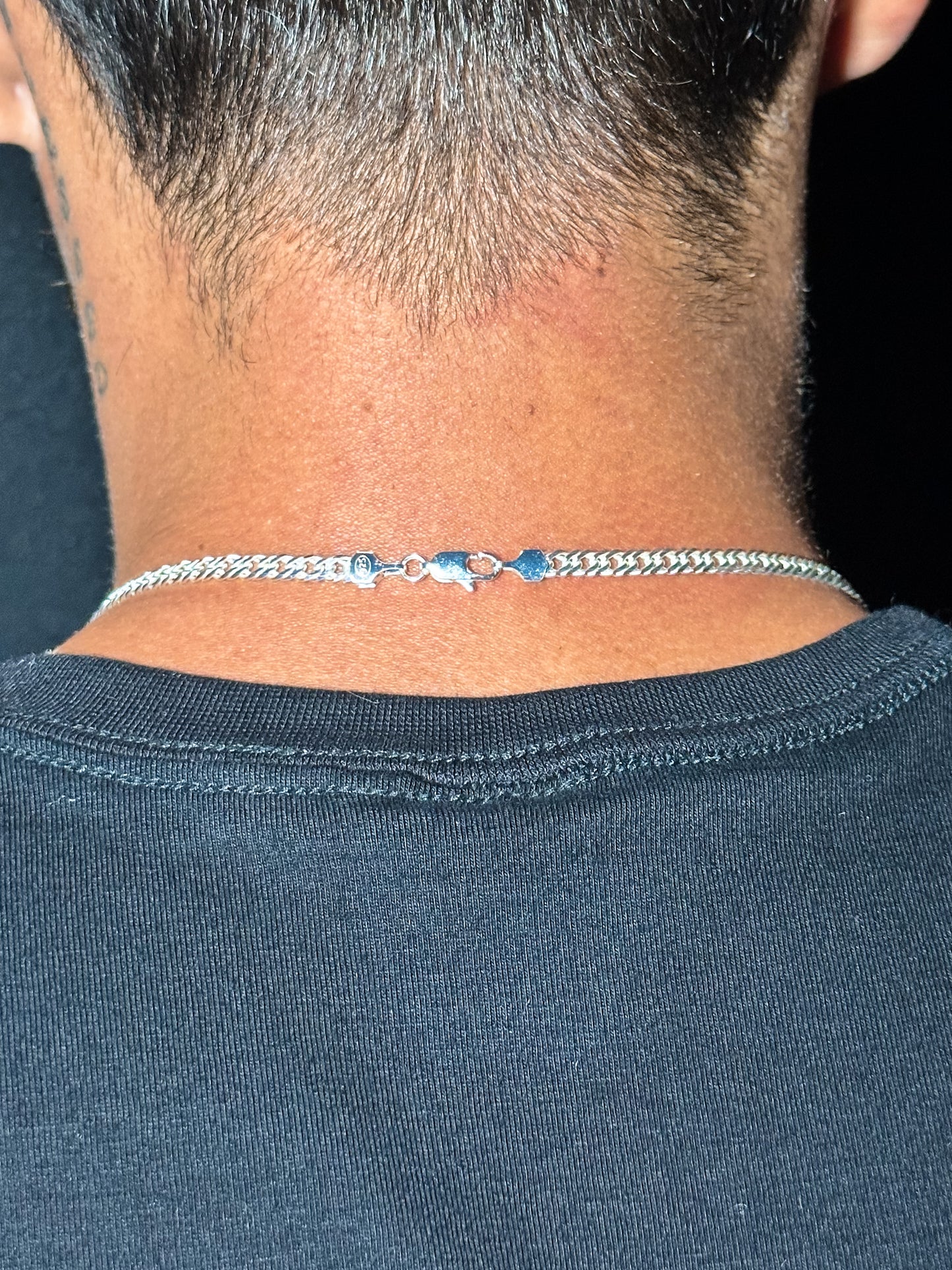 Corrente Elo Duplo 4mm 70cm - Fecho Mosquitão