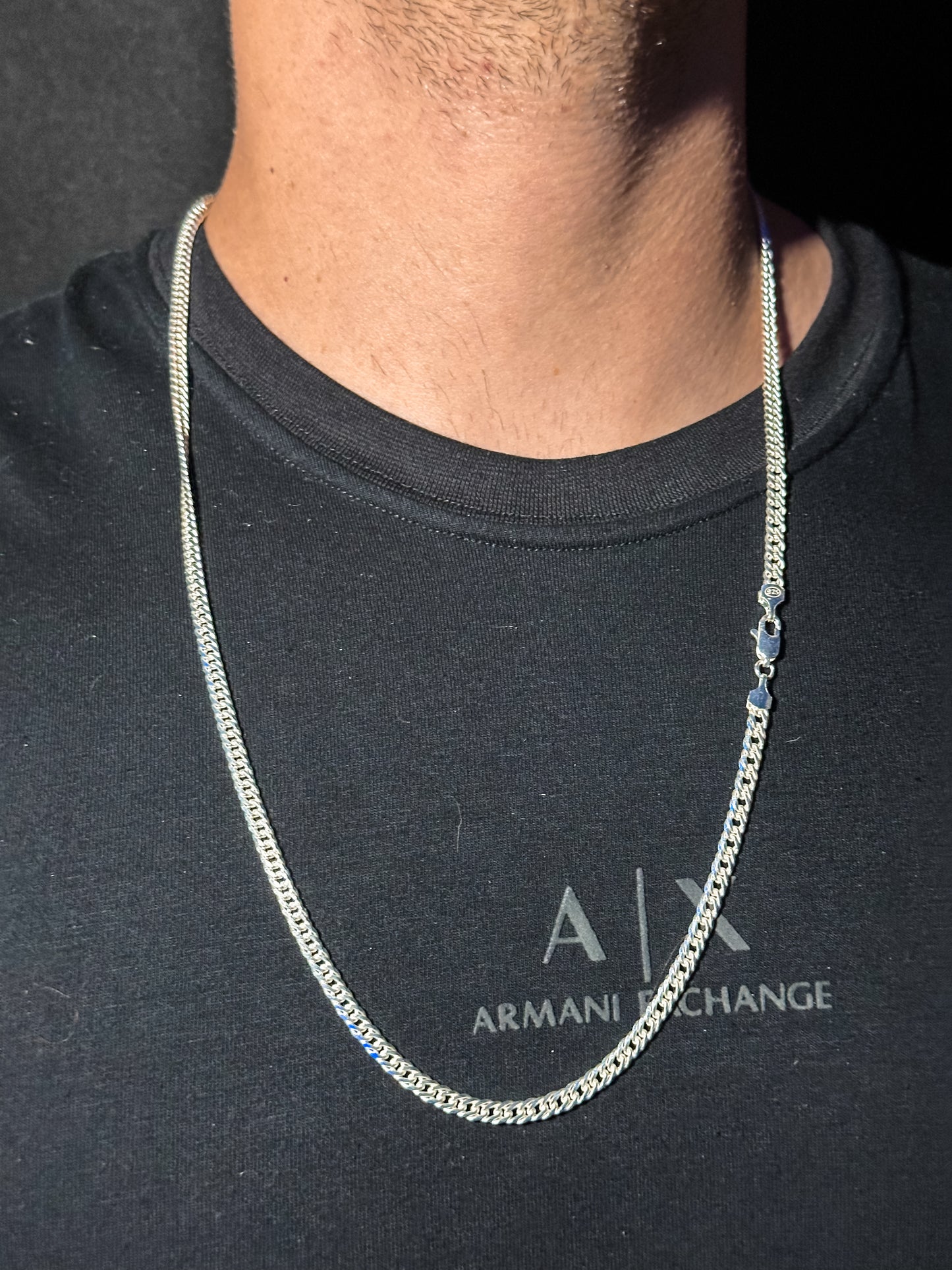 Corrente Elo Duplo 4mm 70cm - Fecho Mosquitão