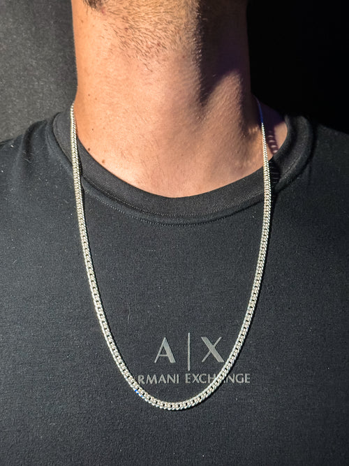 Corrente Elo Duplo 4mm 70cm - Fecho Mosquitão