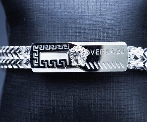 Bracelete Versace Prata | Masculino