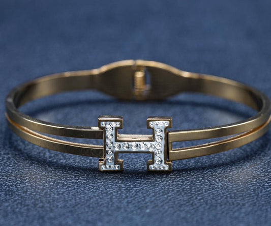 Bracelete Hermès Dourado Premium | Feminino