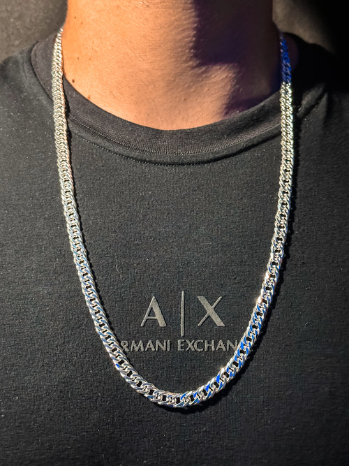 Corrente Elo Duplo 8mm 70cm - Fecho Gaveta Reforçado