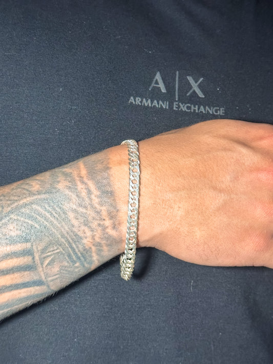 Pulseira Elo Duplo 8mm - Fecho Gaveta Reforçado